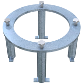 Sturdy ground anchor | for island posts